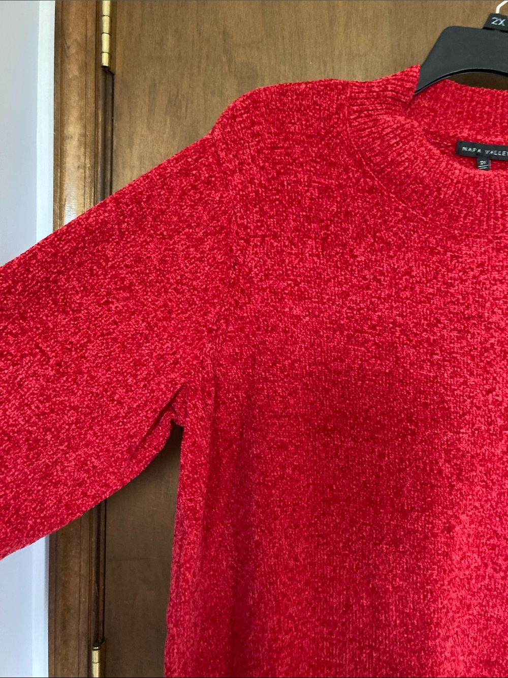 Napa valley Tuscan red sweater size 2X - Picture 12 of 17